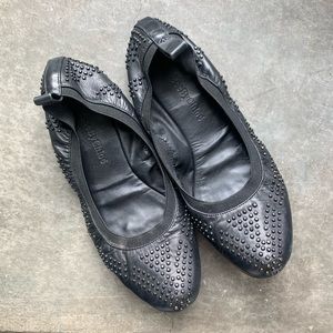 Studded Leather Ballet Flats See By Chloe
